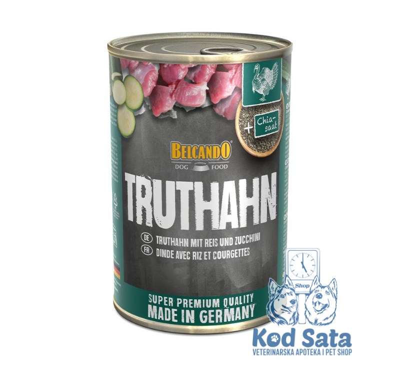 Belcando Vlažna Hrana Za Pse, Ćuretina Sa Pirinčem i Tikvicama 400g