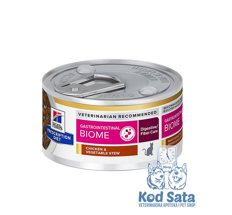 Hill's GI Biome, Vlažna Hrana za Mačke Podrška Varenju, Sa Piletinom i Povrćem