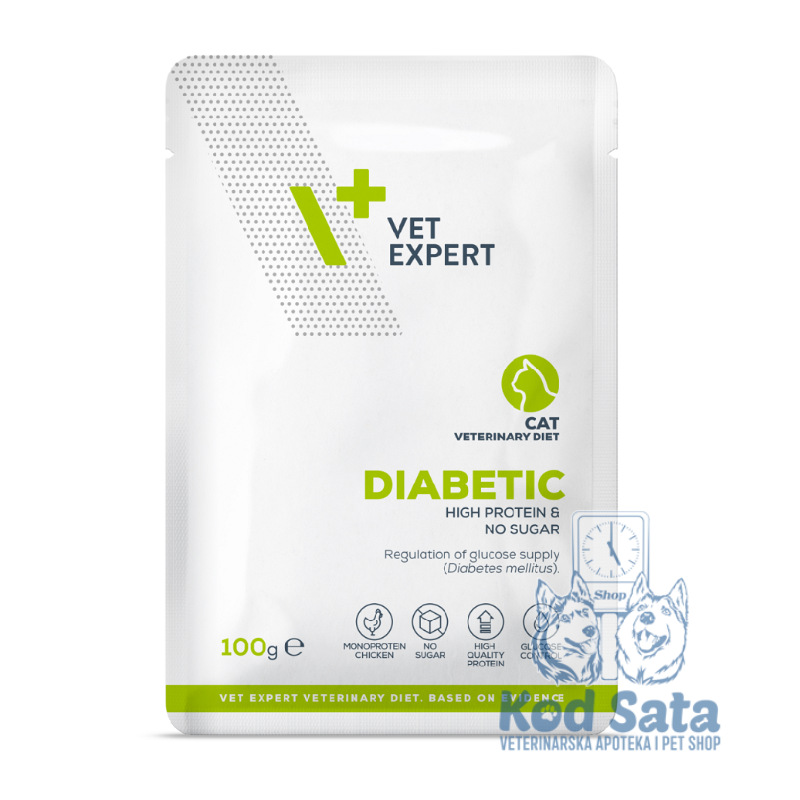 Vet Expert Diabetic, Vet. Vlažna Hrana Za Mačke Sa Dijabetisom