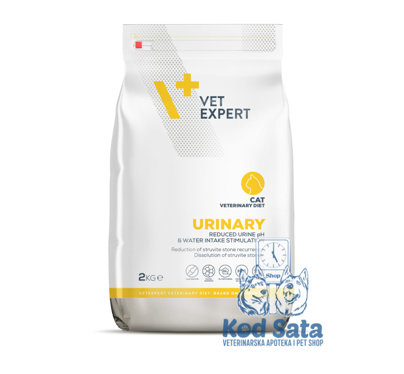 Vet Expert Urinary, Vet. Hrana Za Mačke Za Negu Urinarnog Trakta 2kg