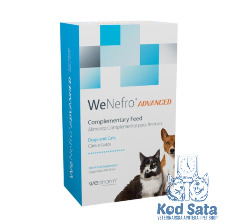 WeNefro Advanced Oralna Suspenzija Za Bubrežne Probleme Za Pse i Mačke 30ml 